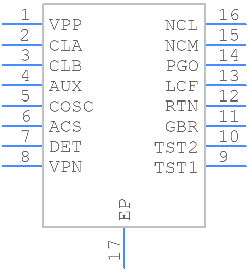 NCP1096PAR2G - onsemi - PCB symbol