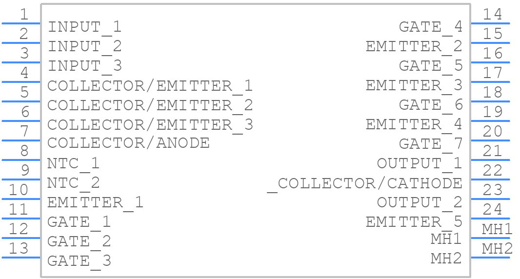 FP25R12KE3BOSA1 - Infineon - PCB symbol