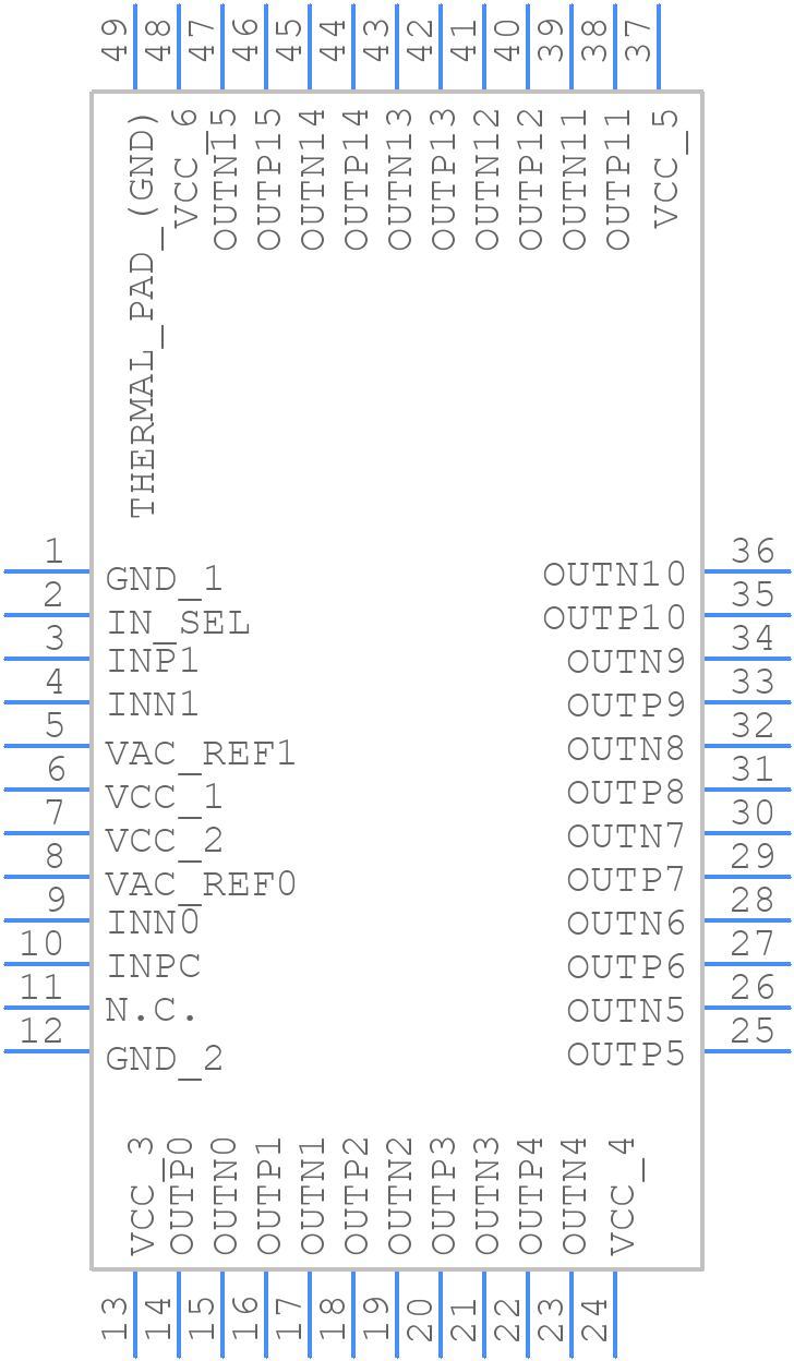 CDCLVD1216 - Texas Instruments - PCB symbol