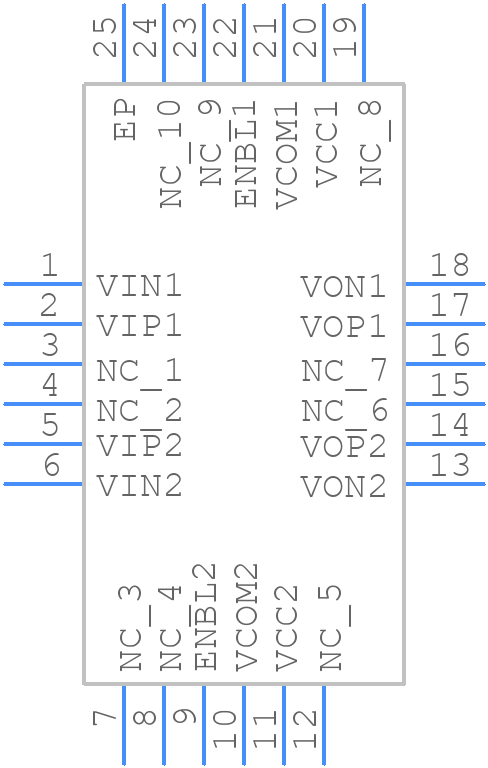 ADL5566ACPZ-R7 - Analog Devices - PCB symbol