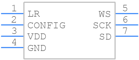 ICS-43432 - TDK - PCB symbol