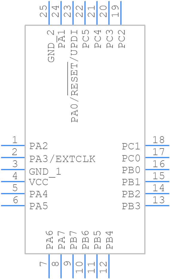 ATtiny1617-MFR - Microchip - PCB symbol