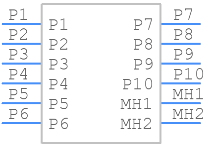 2301994-6 - TE Connectivity - PCB symbol