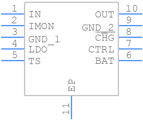 BQ25070DQCR - Texas Instruments - PCB symbol
