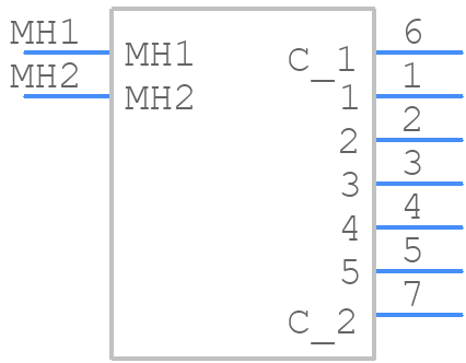 SLB1570R - Apem - PCB symbol