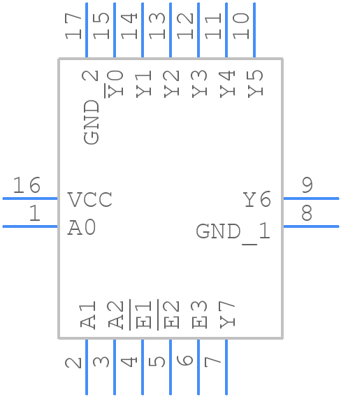 74HC238BQ-Q100X - Nexperia - PCB symbol