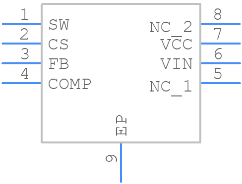 AL8822SP-13 - Diodes Incorporated - PCB symbol
