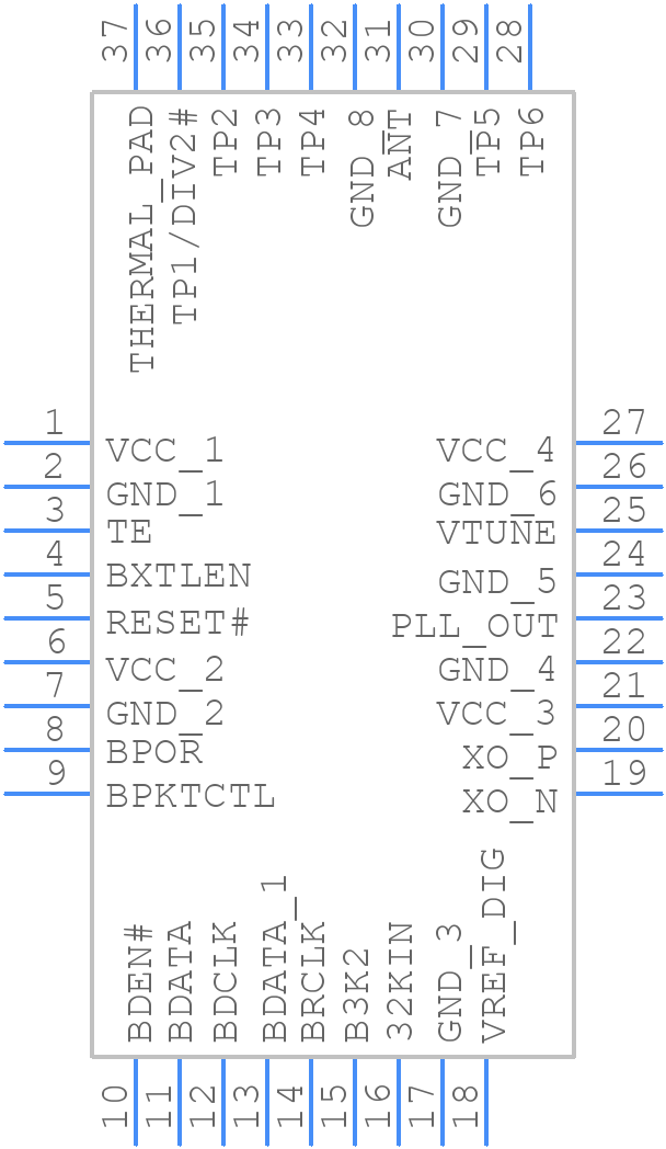 LMX5252LQ/NOPB - Texas Instruments - PCB symbol
