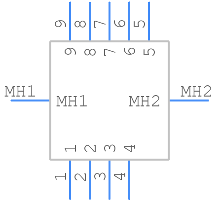 0484080003 - Molex - PCB symbol
