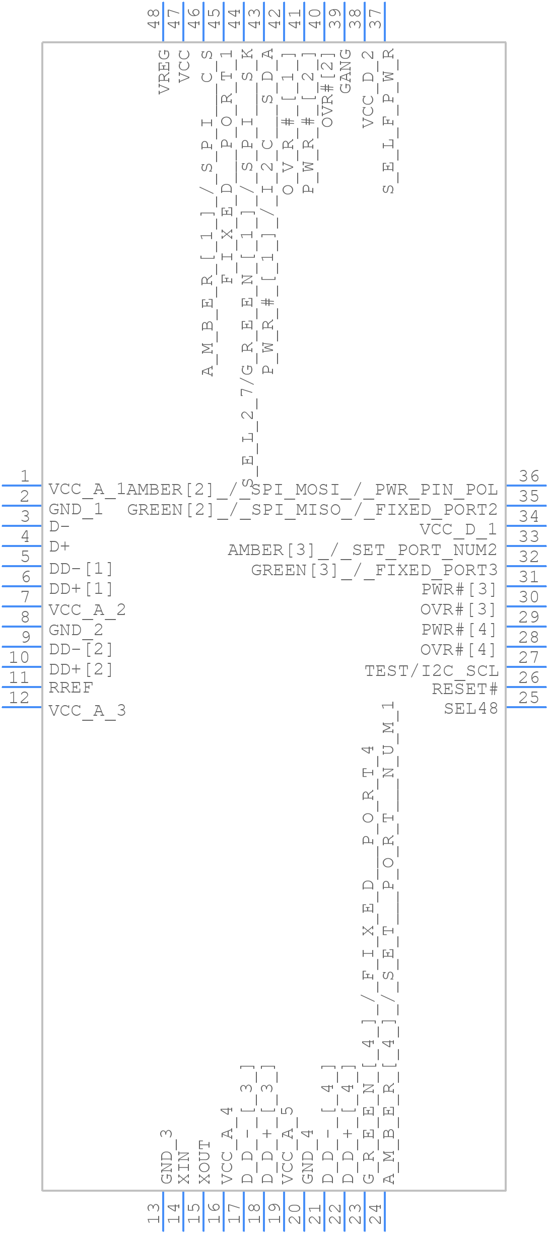CY7C65642-48AXCT - Infineon - PCB symbol