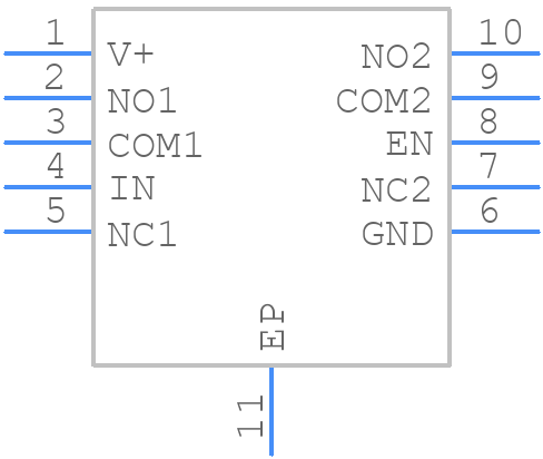 DG2733EDN-T1-GE4 - Vishay - PCB symbol