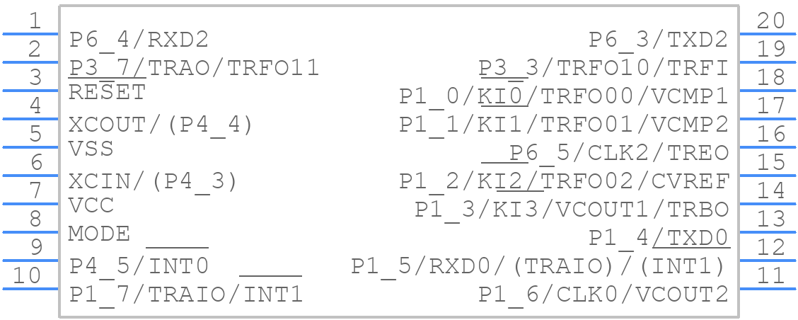 R5F212H2SNSP#W4 - Renesas Electronics - PCB symbol