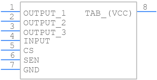 VN7004CHTR - STMicroelectronics - PCB symbol