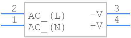 KWS25A-5 - TDK Lambda - PCB symbol
