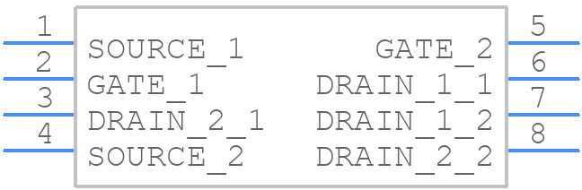 SSM6P49NU,LF - Toshiba - PCB symbol
