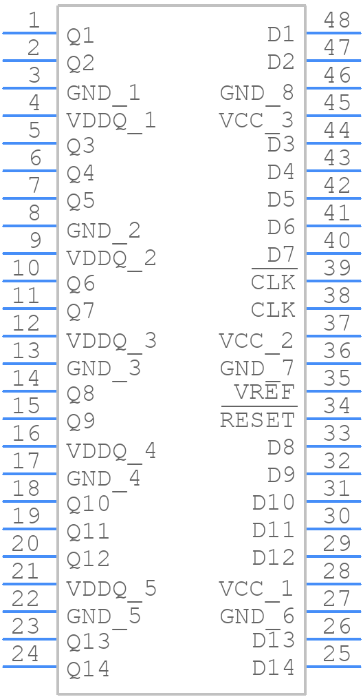 SN74SSTV16857DGGR - Texas Instruments - PCB symbol