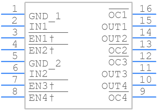 TPS2044BDRG4 - Texas Instruments - PCB symbol