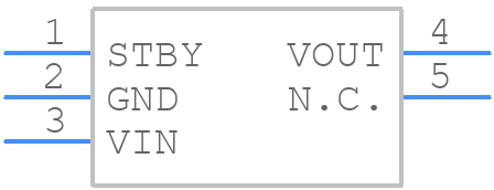 BU33TA2WHFV-TR - ROHM Semiconductor - PCB symbol