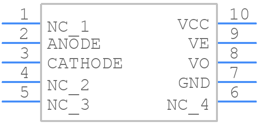 ACNV2601-500E - Avago Technologies - PCB symbol