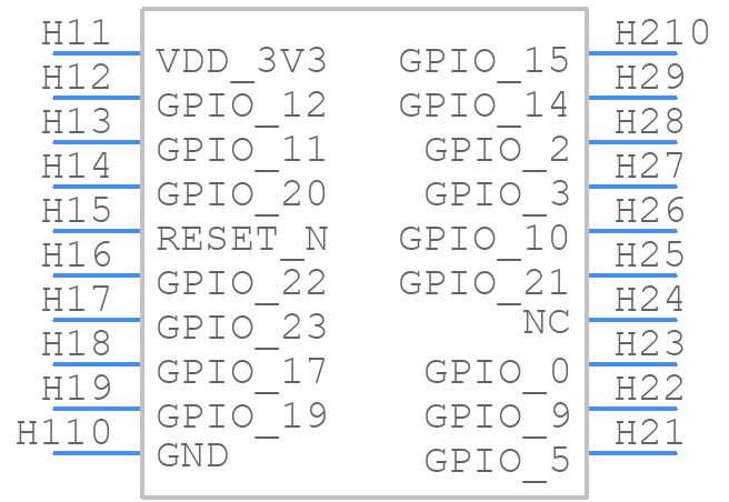 AMW006-A1W - Silicon Labs - PCB symbol