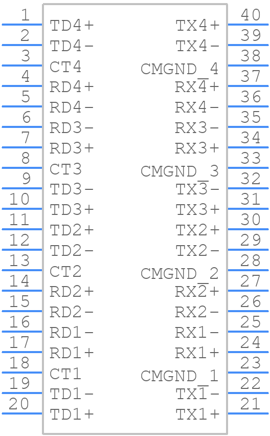 HX1234NL - Yageo Group - PCB symbol