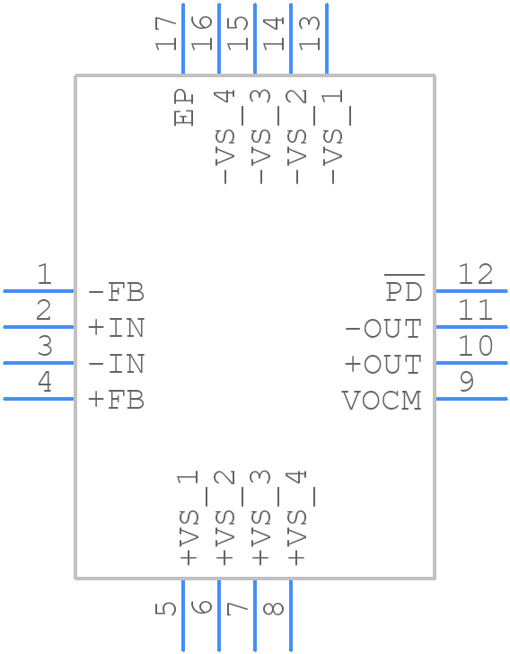 ADA4939-1YCPZ-R2 - Analog Devices - PCB symbol