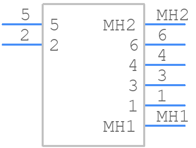 M80-MH313M5-02 - Harwin - PCB symbol