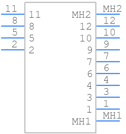 M80-MH314M5-04 - Harwin - PCB symbol