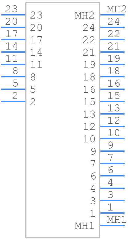 M80-MH314M5-08 - Harwin - PCB symbol