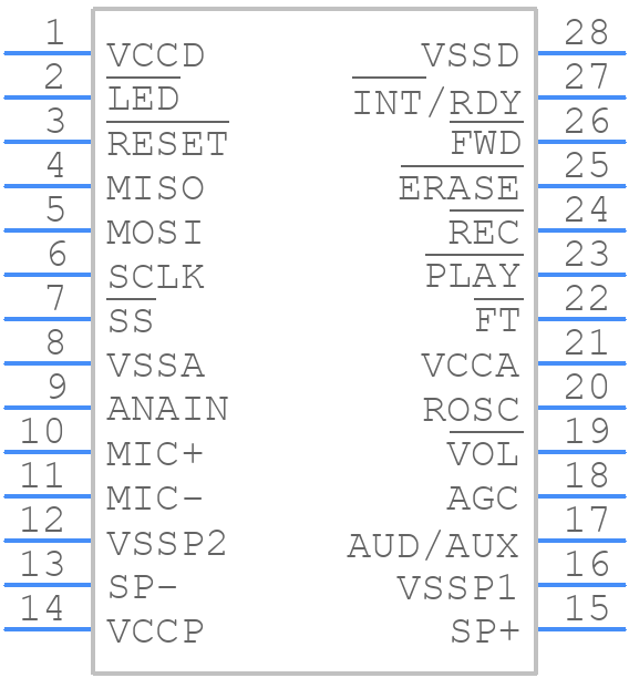 ISD17120SY - Nuvoton - PCB symbol