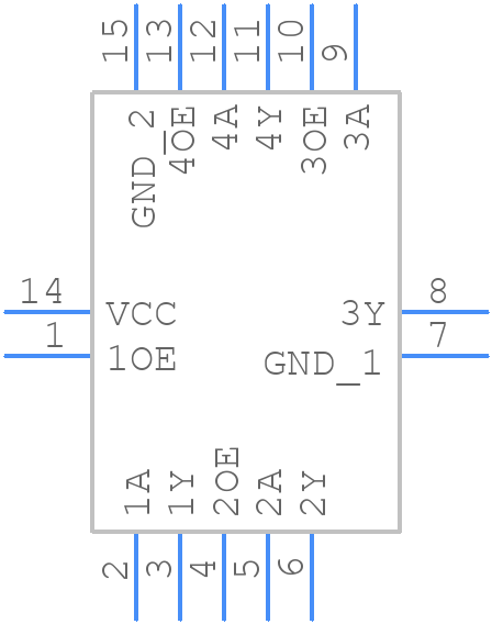 74AHC126BQ,115 - Nexperia - PCB symbol