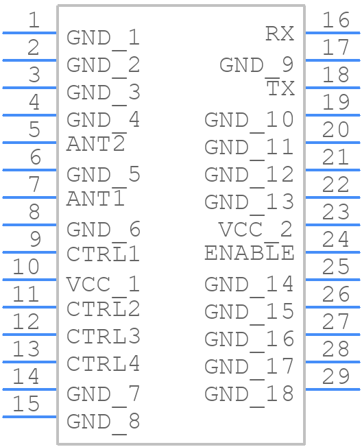 RFFM6907SR - Qorvo - PCB symbol