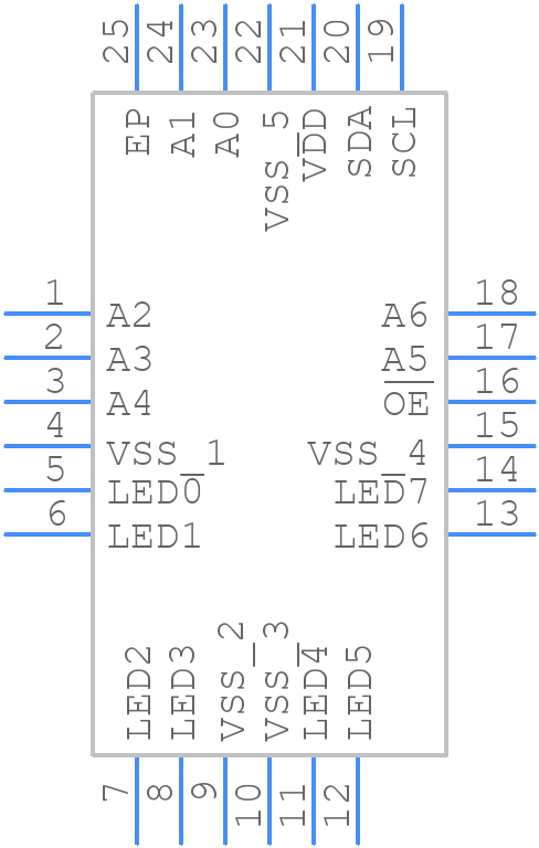 PCA9624BS,118 - NXP - PCB symbol