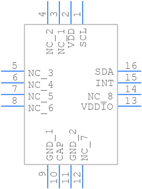MMC5883MA - MEMSIC - PCB symbol