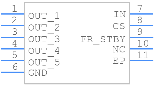 VN5T006ASPTR-E - STMicroelectronics - PCB symbol