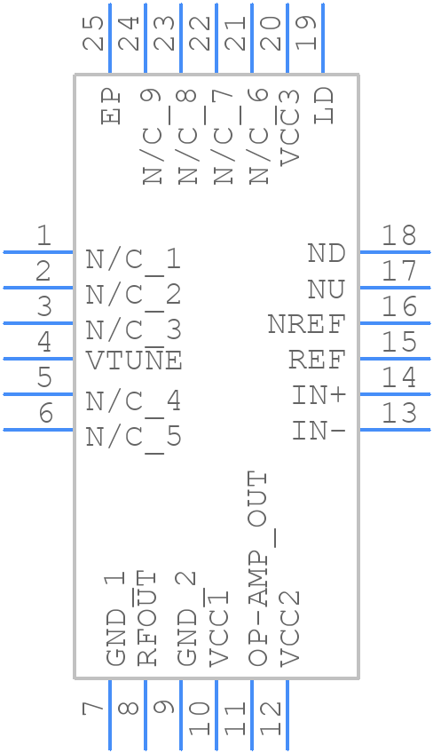 HMC535LP4E - Analog Devices - PCB symbol