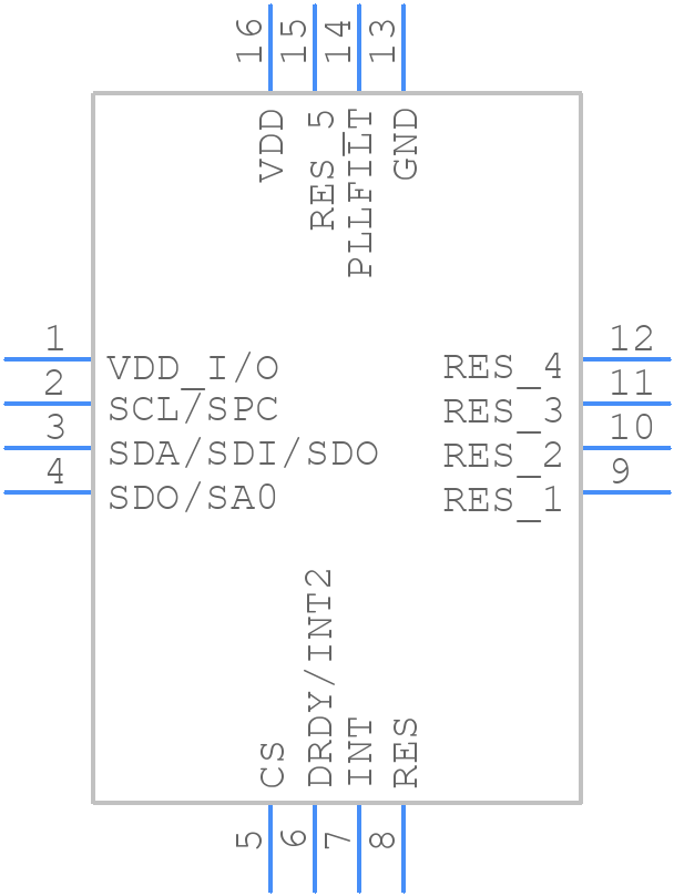 L3G4200D - STMicroelectronics - PCB symbol