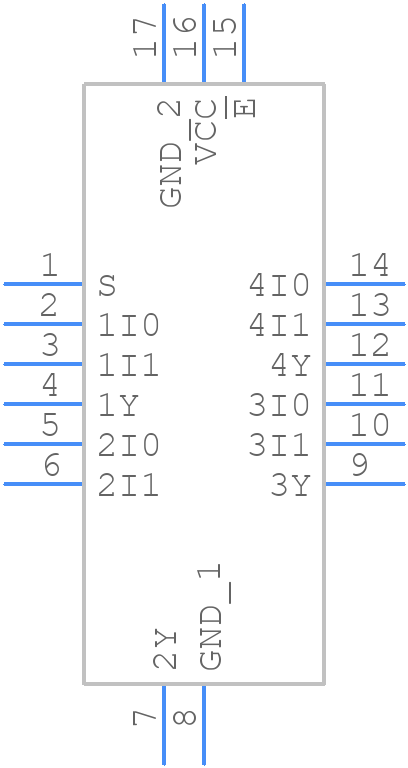 74AHCT157BQ,115 - Nexperia - PCB symbol