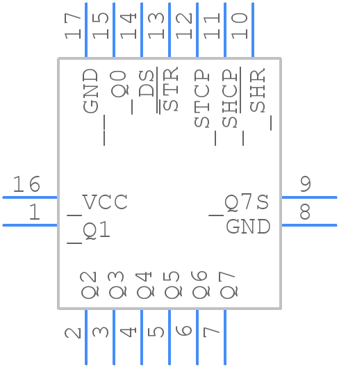 74LVC594ABQ,115 - Nexperia - PCB symbol
