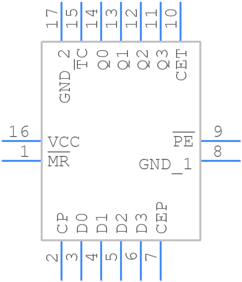 74LVC161BQ,115 - Nexperia - PCB symbol