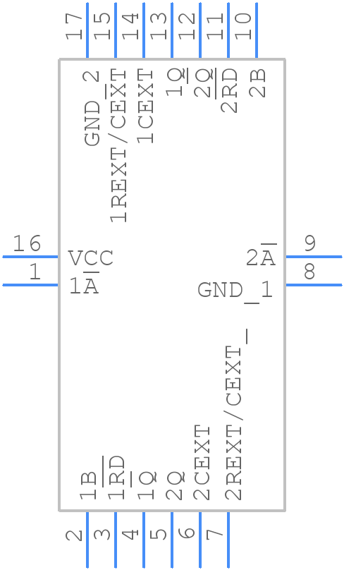 74AHC123ABQ,115 - Nexperia - PCB symbol