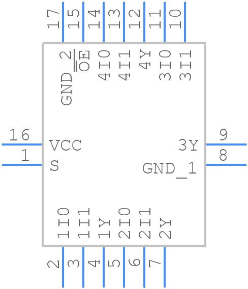 74LVC257ABQ,115 - Nexperia - PCB symbol