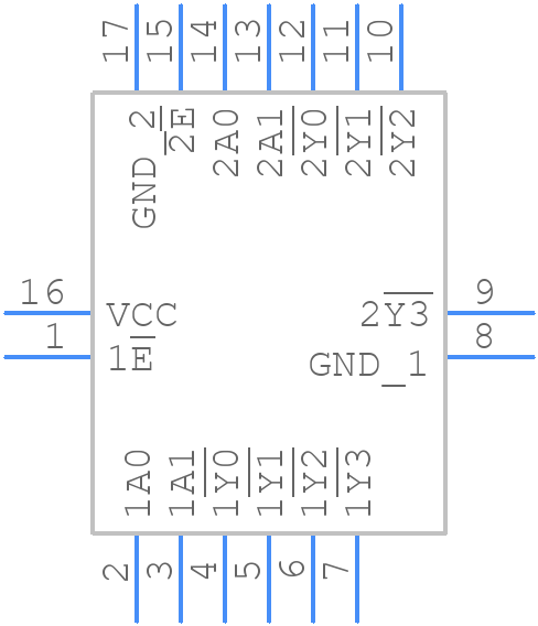 74LVC139BQ,115 - Nexperia - PCB symbol