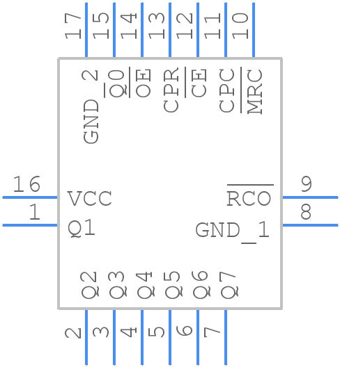 74HC590BQ,115 - Nexperia - PCB symbol