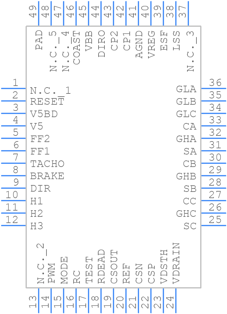 A3930KJP-T - Allegro Microsystems - PCB symbol