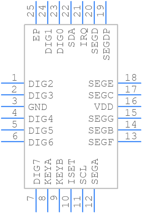 AS1115-BQFT - ams OSRAM - PCB symbol