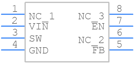 TD1410P - Techcode Semicon - PCB symbol