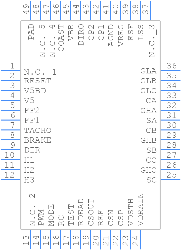 A3931KJP-T - Allegro Microsystems - PCB symbol