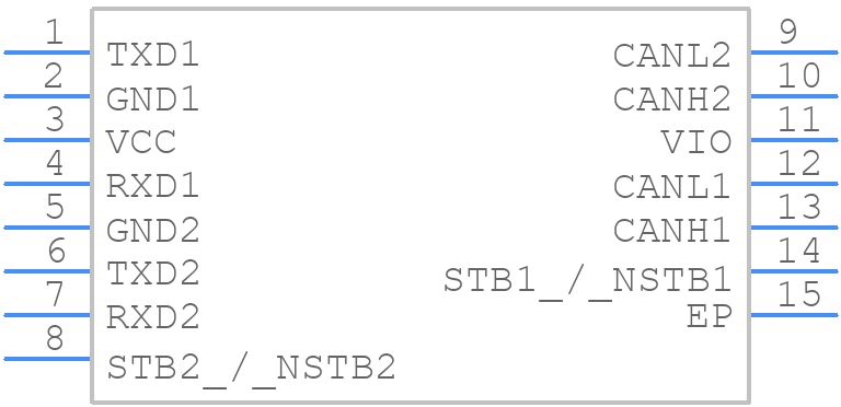TCAN1046VDMTRQ1 - Texas Instruments - PCB symbol