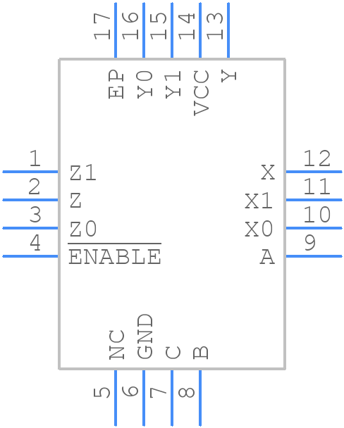 NLAS4783BMN1R2G - onsemi - PCB symbol